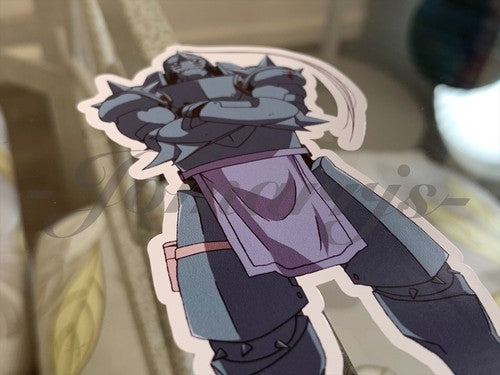 Fullmetal Alchemist - Anime - Alphonse Elric Custom Colored Sticker Decal manga