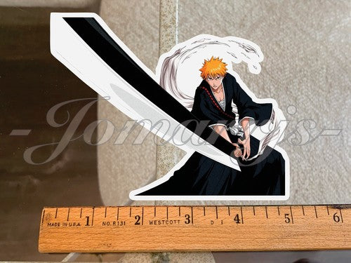 Bleach - Anime - Ichigo Kurosaki Custom Colored Sticker Decal Vinyl 1. manga