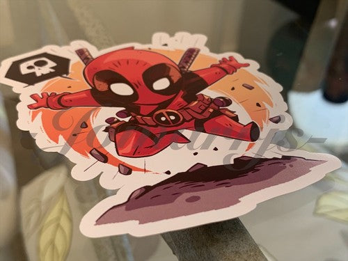 Deadpool - Anime - Deadpool Chibi Custom Sticker Decal Sign manga Marvel