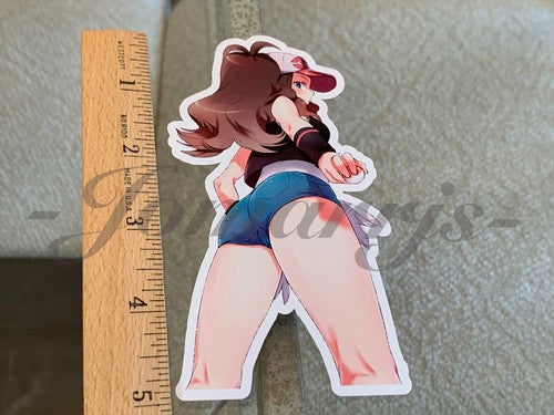 Pokemon - Anime - Hilda Touko Custom Sticker Decal Vinyl manga d.