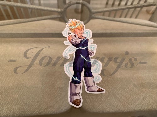 Dragon Ball Z Vegeta (c.) Sticker Vinyl Sign Comic DBZ super saiyans