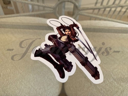 Attack on Titan - Anime - Eren Yeager Custom Sticker Decal Vinyl manga laptop
