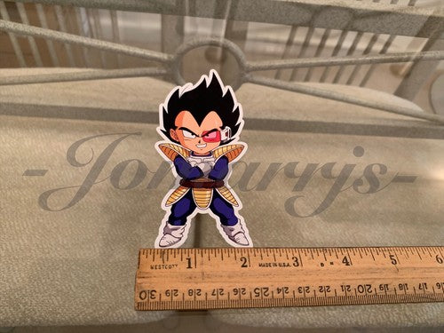 Dragon Ball Z Vegeta (f.) Chibi Sticker Vinyl Sign Comic DBZ super saiyans