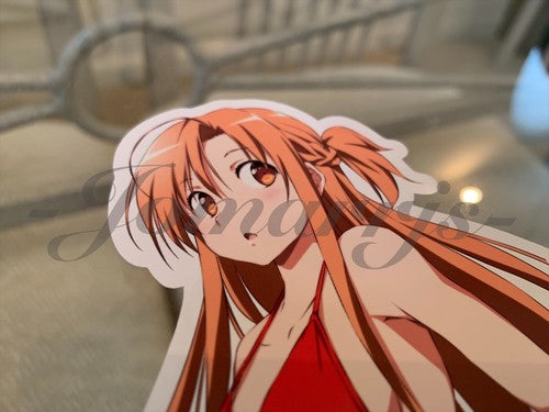 Sword Art Online - Anime- Asuna Yuuki a. Bikini Sun Fun Sticker Vinyl Decal SAO