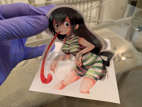 My Hero Academia Anime Froppy Tsuyu Asui c. Monokini Bikini Sun Fun Sticker