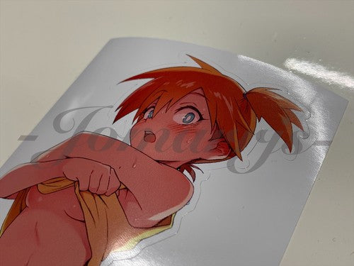 Pokemon Anime Misty Kasumi Custom Sticker Decal Vinyl ecchi oppai lewd manga #11