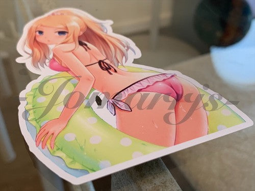 Pokemon - Anime - Serena Bikini Sun Fun Custom Sticker Decal Vinyl manga b.