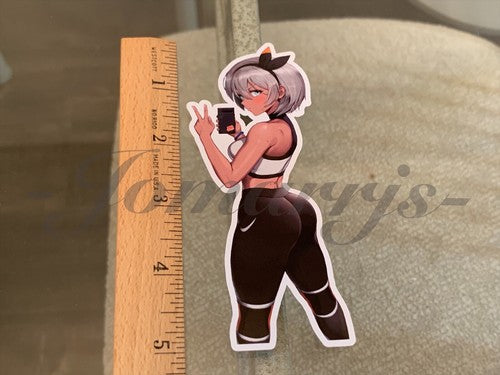 Pokemon - Anime - Bea “Selfie” Sexy Custom Sticker Decal 7