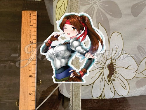 Final Fantasy Gaming Jessie Rasberry Sticker Decals Vinyl ff 7 anime manga 2