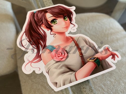 Sailor Moon - Anime - Sailor Jupiter Kino Makoto Custom Colored Sticker Decal
