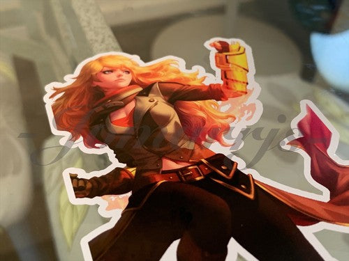 RWBY - Anime - Yang Xiao Long Custom Sticker Decal 1 huntress