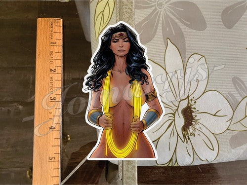 Wonder Woman Anime Princess Diana Bikini  Sticker Decal ecchi oppai waifu art d