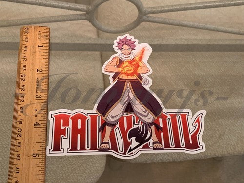 Fairy Tail - Anime - Natsu Dragneel Sticker Vinyl Sign custom mage guild