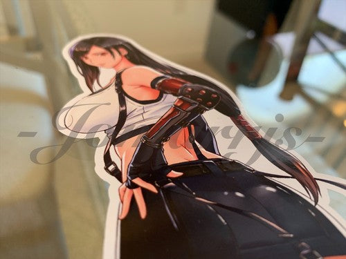Final Fantasy Gaming Tifa Lockhart Sticker Decals Vinyl ff 7 anime