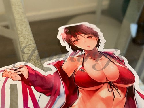 Street Fighter - Anime - Sakura Kasugano Bikini Sun Fun Sticker Decal Vinyl #a