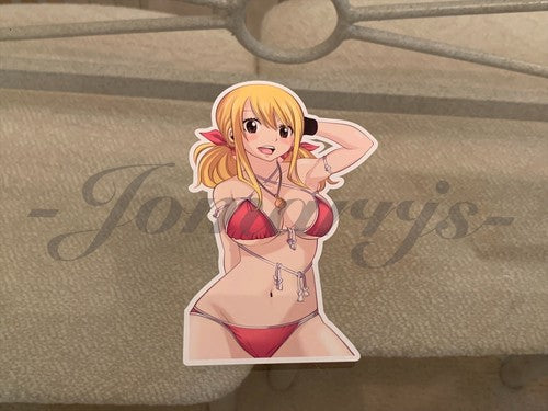 Fairy Tail - Anime - Lucy Heartfilia a. Bikini Sun Fun Sticker Vinyl Decal Sign