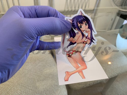 Fairy Tail - Anime - Wendy Marvell Bikini Sun Fun b. Custom Vinyl Sticker