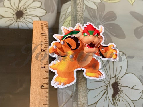 Super Mario - Anime - Bowser Custom Sticker Decal Vinyl #1 nintendo galaxy