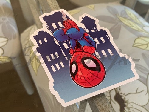 Spiderman - Anime - Spider-Man Chibi Custom Sticker Decal Sign manga Marvel