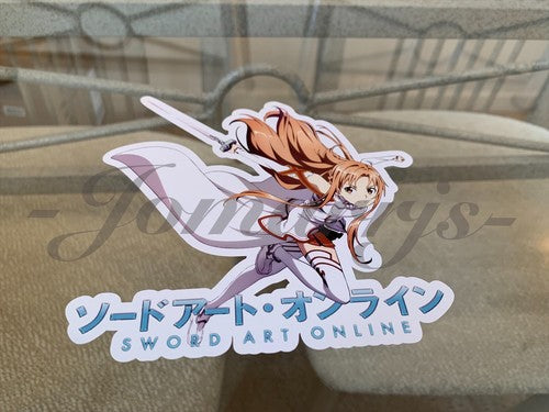 Sword Art Online - Anime - Asuna Yuuki Sticker Vinyl Sign Decal Custom Manga SAO