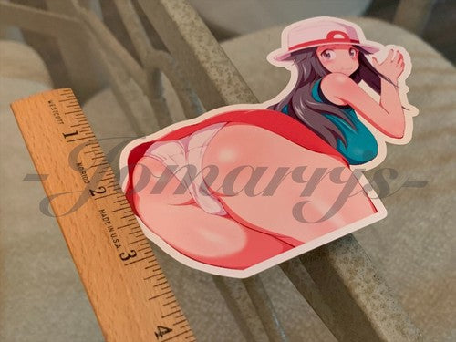 Pokemon - Anime Leaf Green Sun Fun Sticker Decal Vinyl manga bikini lingerie #1