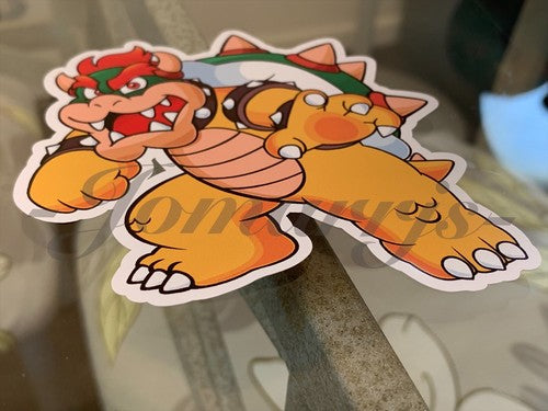 Super Mario - Anime - Bowser Custom Sticker Decal Vinyl #3 nintendo galaxy
