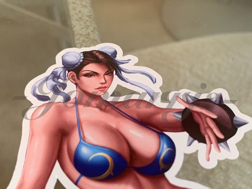 Street Fighter - Anime - Chun Li Bikini Sun Fun Sticker Decal Vinyl #2