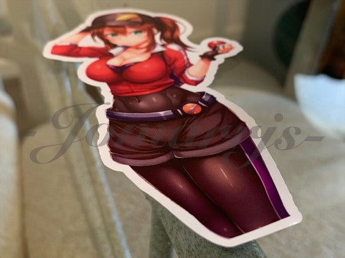Pokemon - Anime - Hilda Touko Custom Sticker Decal Vinyl manga b.