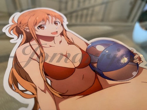 Sword Art Online - Anime- Asuna Yuuki b. Bikini Sun Fun Sticker Vinyl Decal SAO