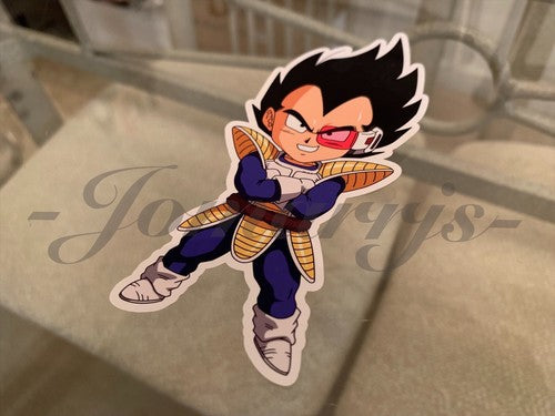 Dragon Ball Z Vegeta (f.) Chibi Sticker Vinyl Sign Comic DBZ super saiyans