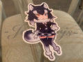 Kemono Friends - Anime - Gray Wolf Chibi Custom Sticker Decal Vinyl laptop a