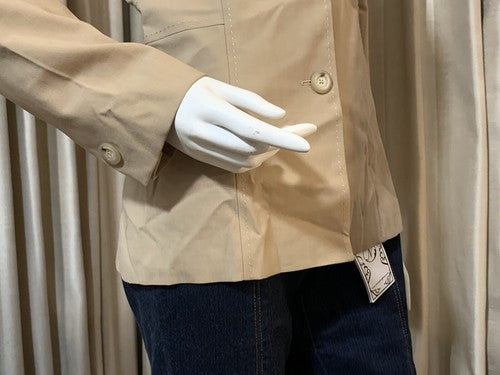 LIZ CLAIBORNE Women's Size 10 Wool 3 Button Beige Camel Tan Blazer Jacket