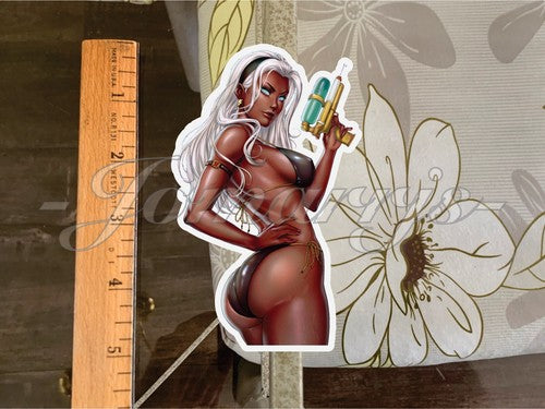 X-Men - Anime - Storm Sticker Decal Bikini Sun Fun Comics ecchi marvel dc b.