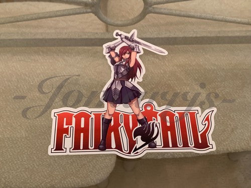 Fairy Tail - Anime - Erza Scarlet Sticker Vinyl Sign custom mage guild