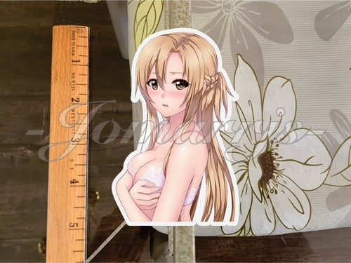Sword Art Online Anime Asuna Yuuki Bikini Lingerie Sun Fun Sticker Decal SAO 51