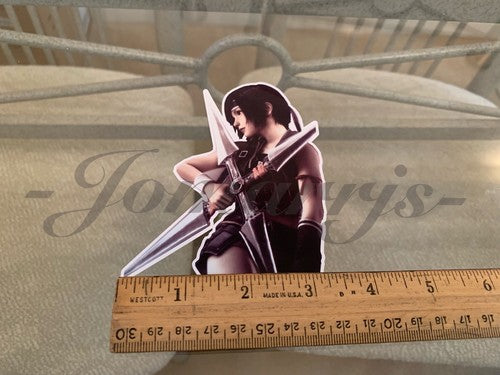 Final Fantasy - Gaming - Yuffie Kisaragi Sticker Decals Vinyl ff 7 anime vii B.