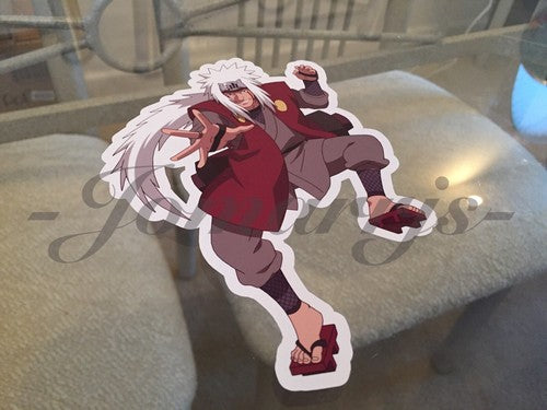 Naruto - Anime - Jiraiya Sticker Decal Vinyl Sign Comic binder laptop surface