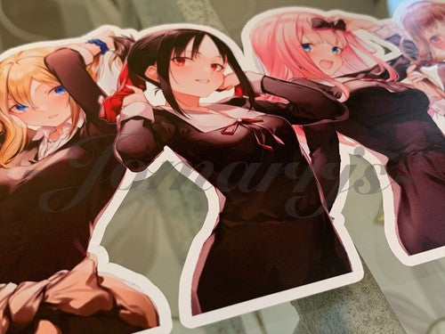 Kaguya-sama Love is War Hayasaka, Fujiwara, Iino, Shinomiya Custom Anime Sticker