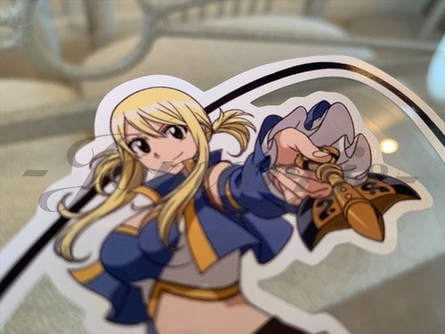 Fairy Tail - Anime - Lucy Heartfilia Sticker Vinyl Sign custom mage guild