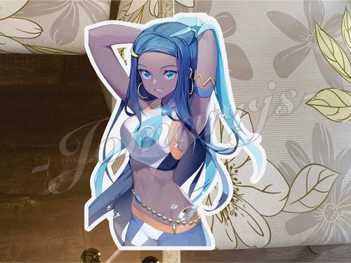 Pokemon Anime Nessa Rurina Bikini Sticker Decal Vinyl c. ecchi oppai sexy pin up