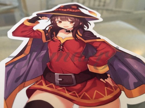 Kono Subarashii Anime - Megumin Sticker Decal Vinyl Comic konosuba laptop manga