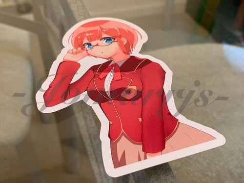 Bokuben (We Never Learn) - Anime - Rizu Ogata Custom Sticker Decal 1 manga
