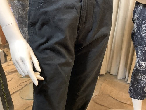 Basic Editions Classic Fit Straight Leg Black Jeans Women Size 6