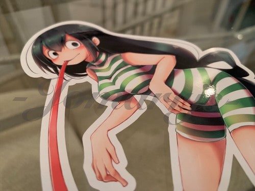 My Hero Academia Anime Froppy Tsuyu Asui c. Monokini Bikini Sun Fun Sticker