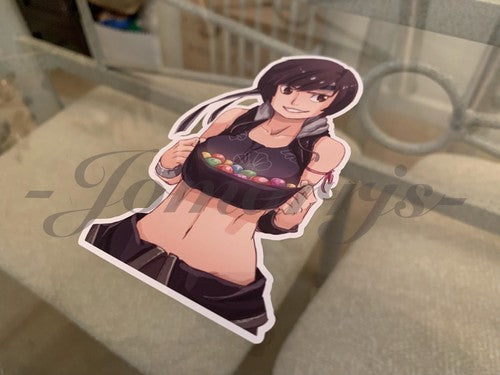 Final Fantasy - Gaming - Yuffie Kisaragi Sticker Decals Vinyl ff 7 anime vii C.