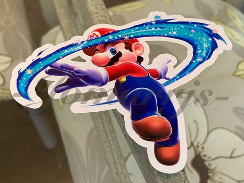 Super Mario - Anime - Mario Galaxy Custom Sticker Decal Vinyl nintendo