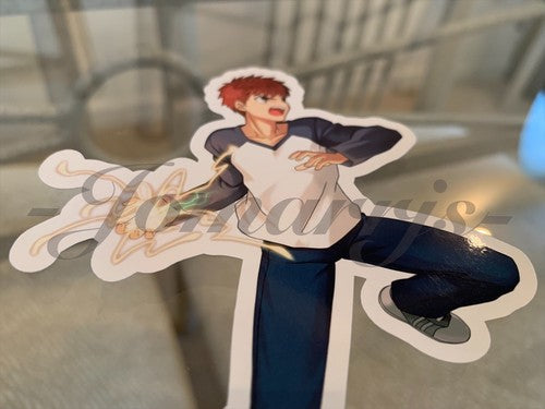 Fate - Anime - Shirou Emiya Sticker Vinyl Decal Custom manga laptop binder