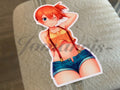 Pokemon - Anime Misty Kasumi Custom Sticker Decal Vinyl bikini sun fun manga a.