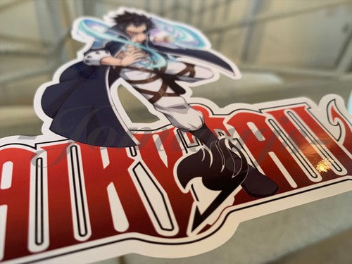 Fairy Tail - Anime - Gray Fullbuster Sticker Vinyl Sign custom mage guild