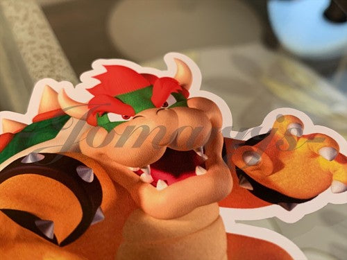 Super Mario - Anime - Bowser Custom Sticker Decal Vinyl #1 nintendo galaxy